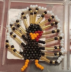 Thanksgiving Turkey Pendent with Earrings